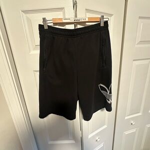 Adidas Black Athletic Shorts with Subtle Logo